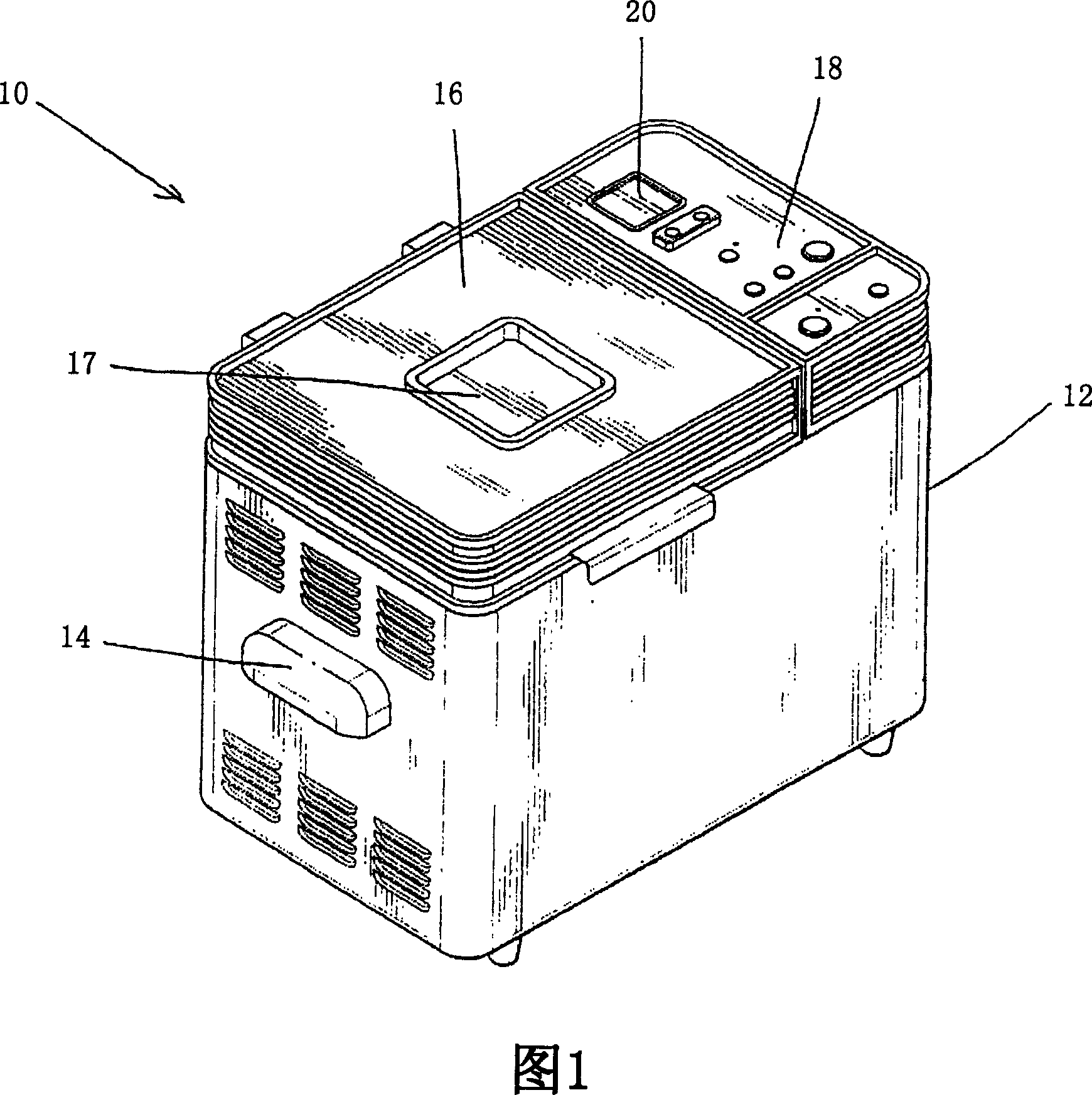 Bread machine with automatic control