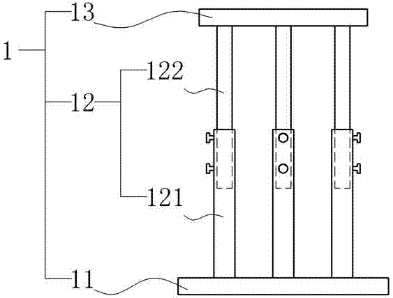 Adjustable-height device, numerical control cutter calibrator adopting same and using method