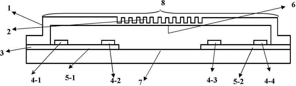 Parallelism-adjustable micro-electro-mechanical system Fabry-Perot cavity wavelength tunable filter