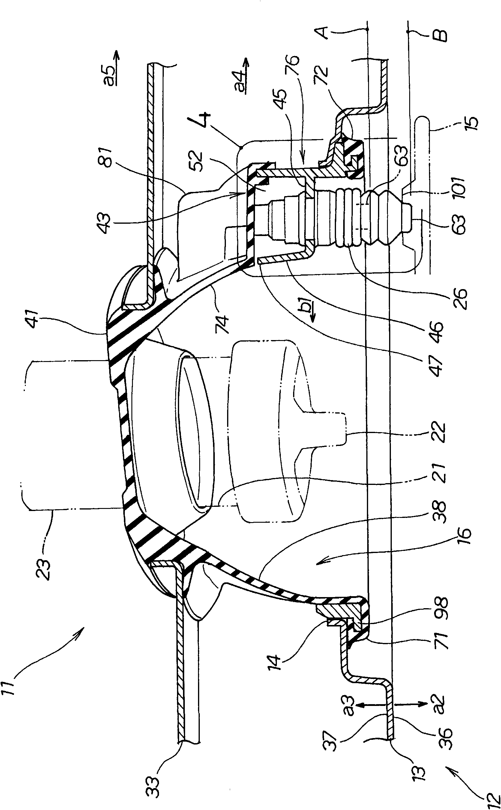 Structure of fuel supply part