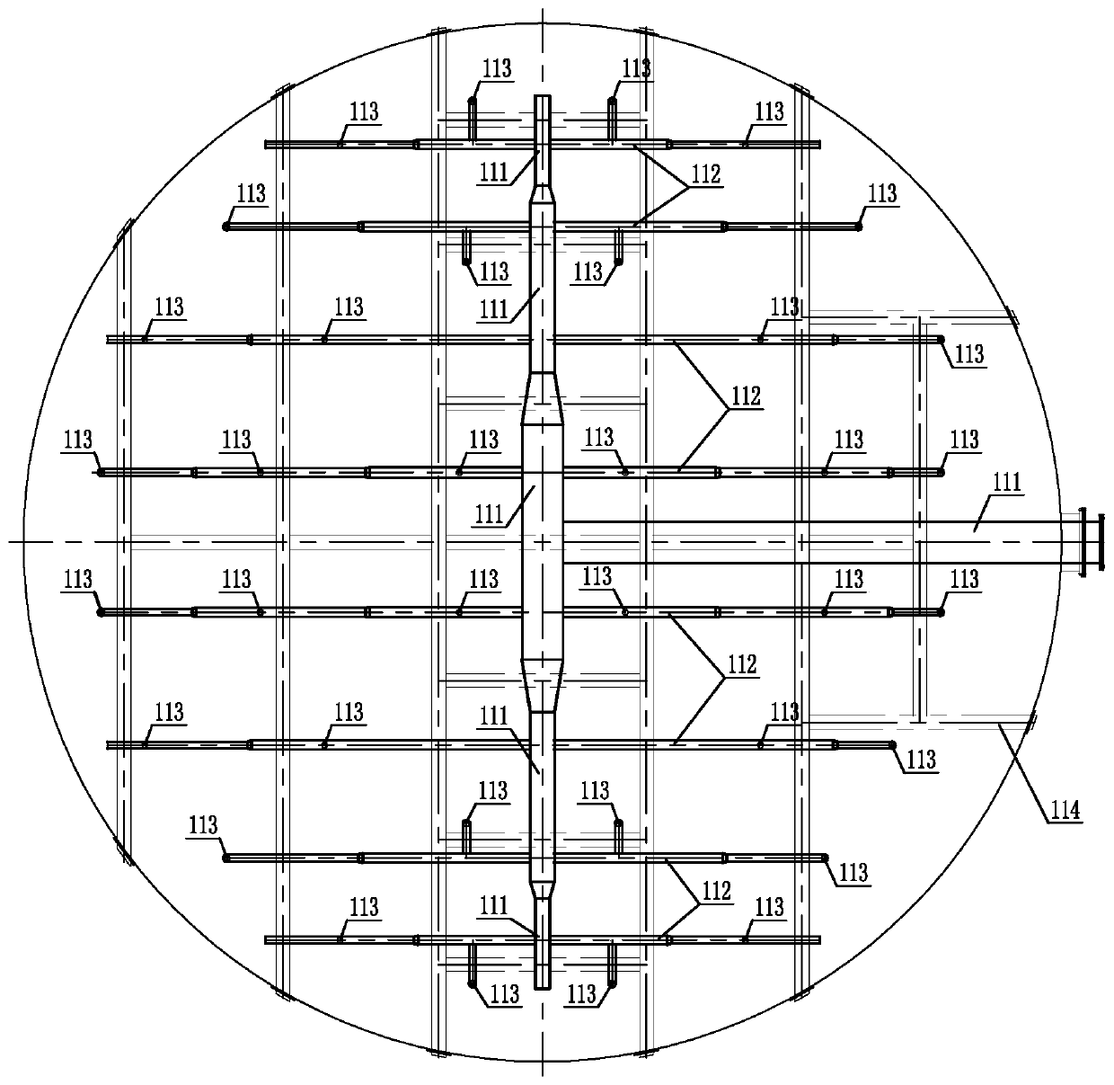 Ammonia-process flue gas desulfurization hydraulic stirring system and operation method thereof