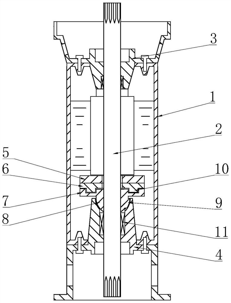 A Motor Limiting Structure of a Multistage Pump