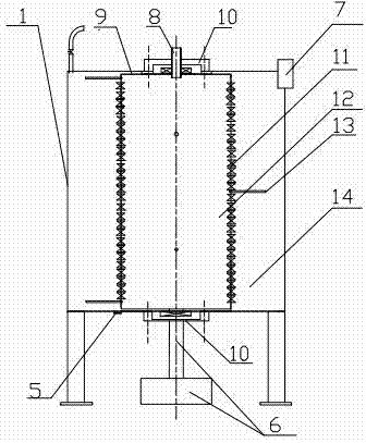 Biochemical reactor for bacterial colonies in ship ballast water