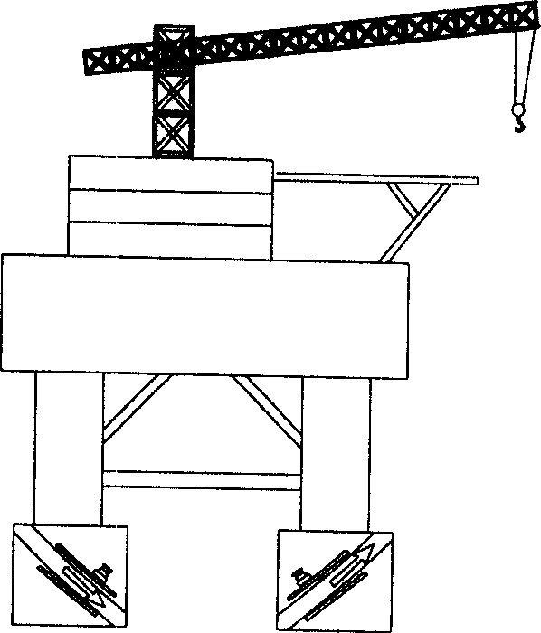 Internal magnetic type magnetic fluid rock reducer for ship