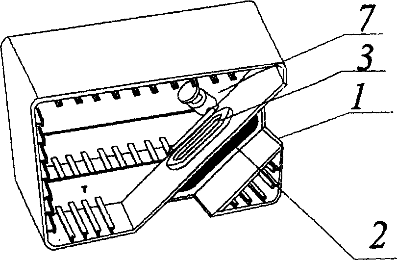 Internal magnetic type magnetic fluid rock reducer for ship