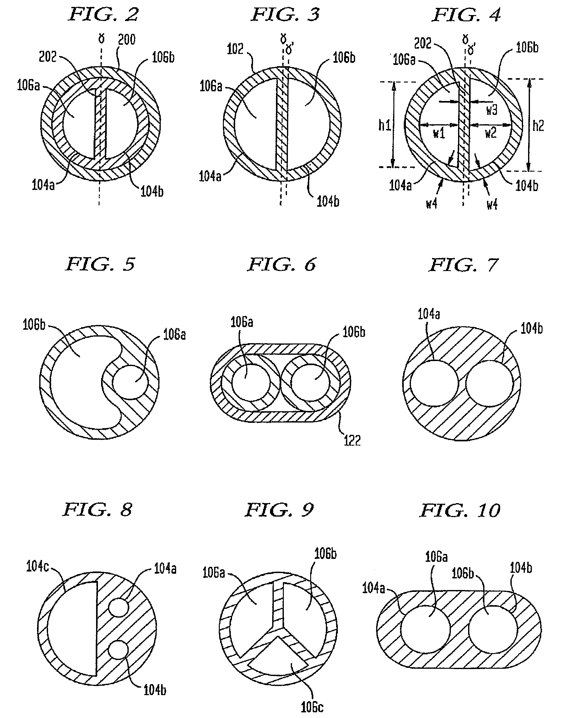 Manufacture of split tip catheters