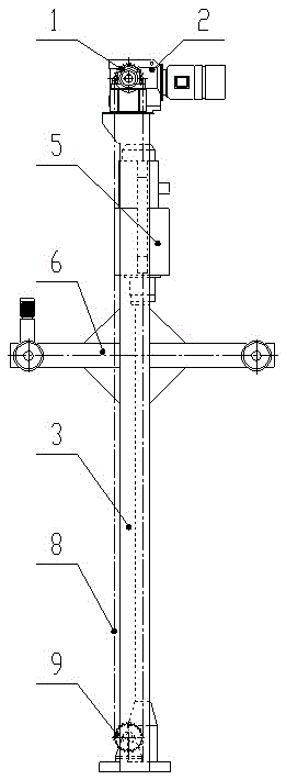 Double column running trolley