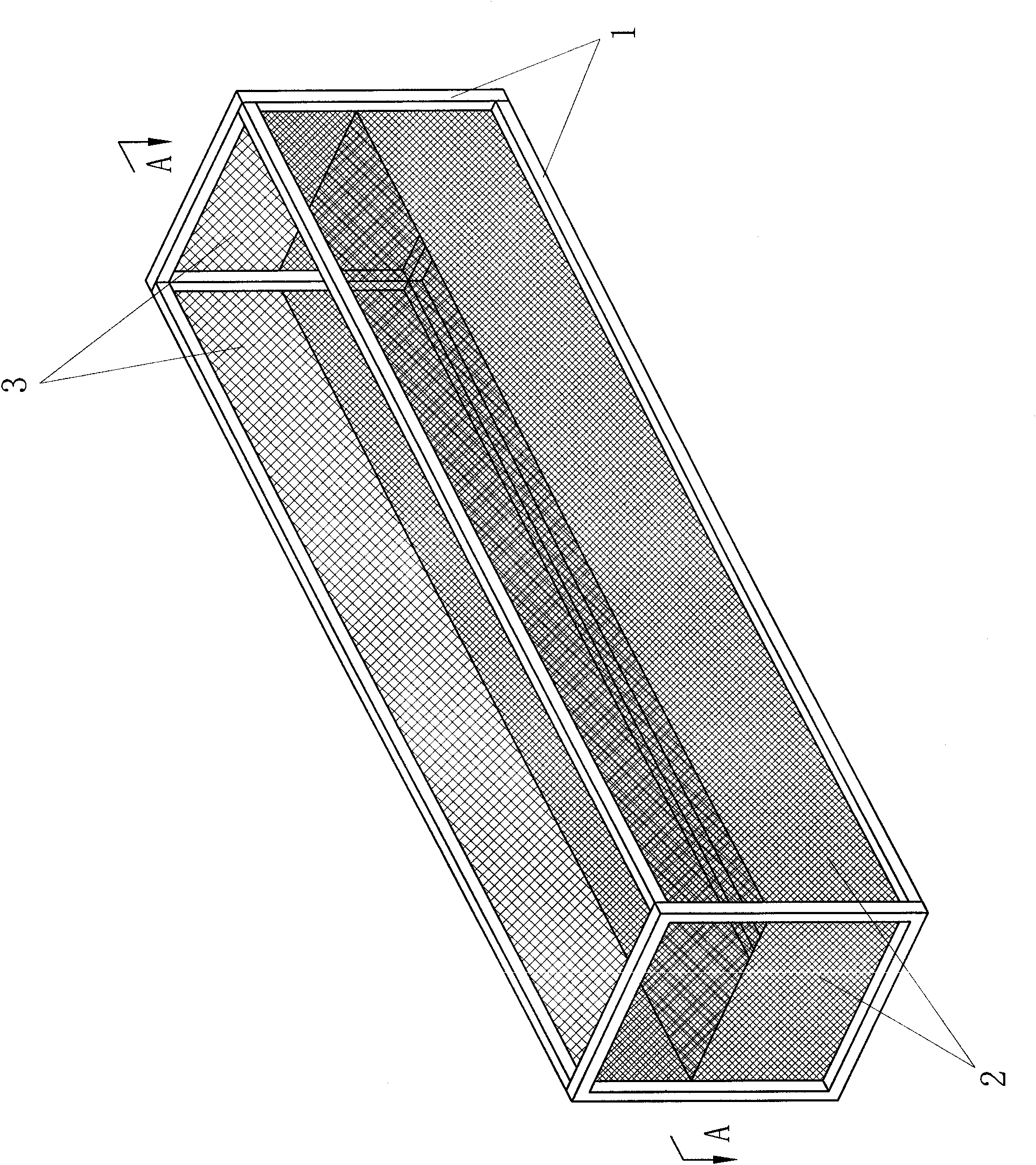 Marine shellfish germchit intermediate cultivation device and application method thereof