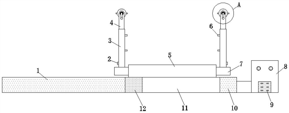 A construction site car washing device for easy cleaning of sludge