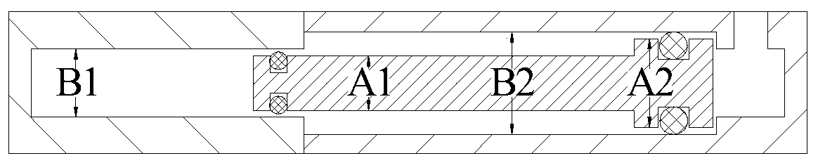 Mechanical sealing device with adjustable local film thickness between sealing end faces