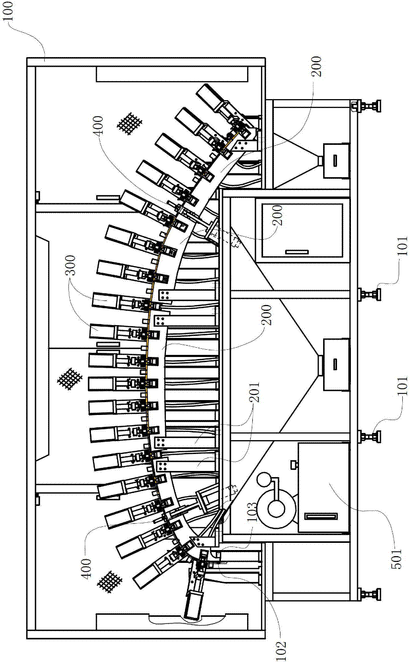 Punching device of decoration strip products