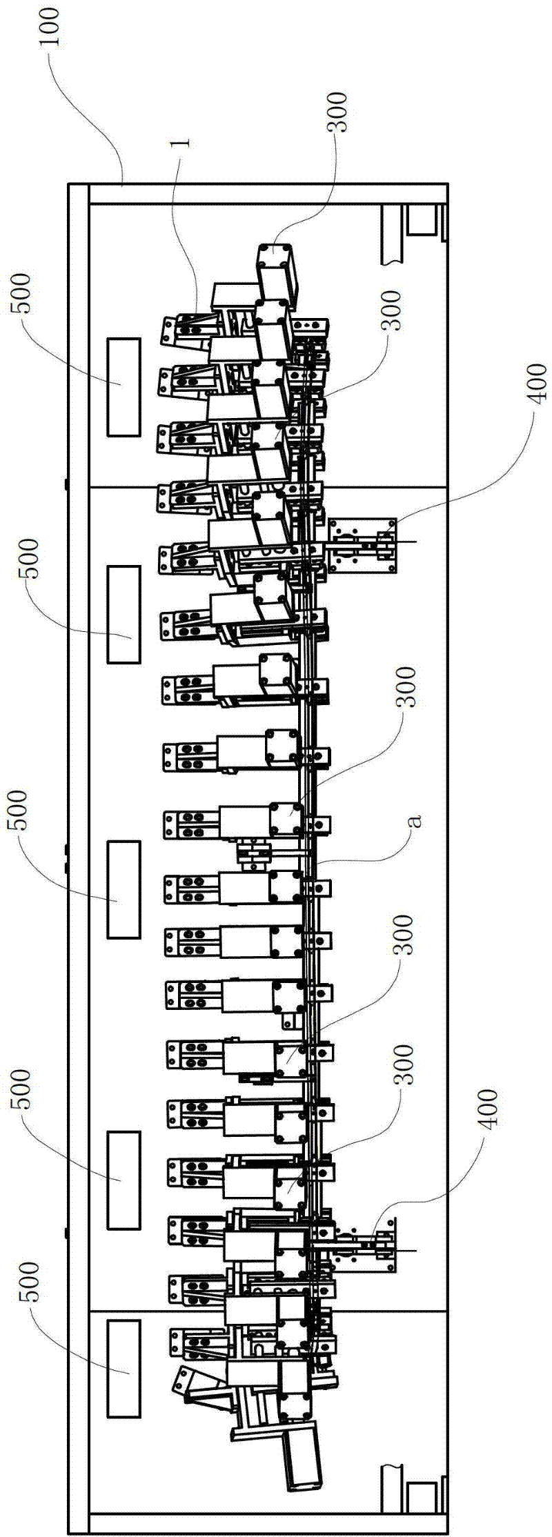 Punching device of decoration strip products