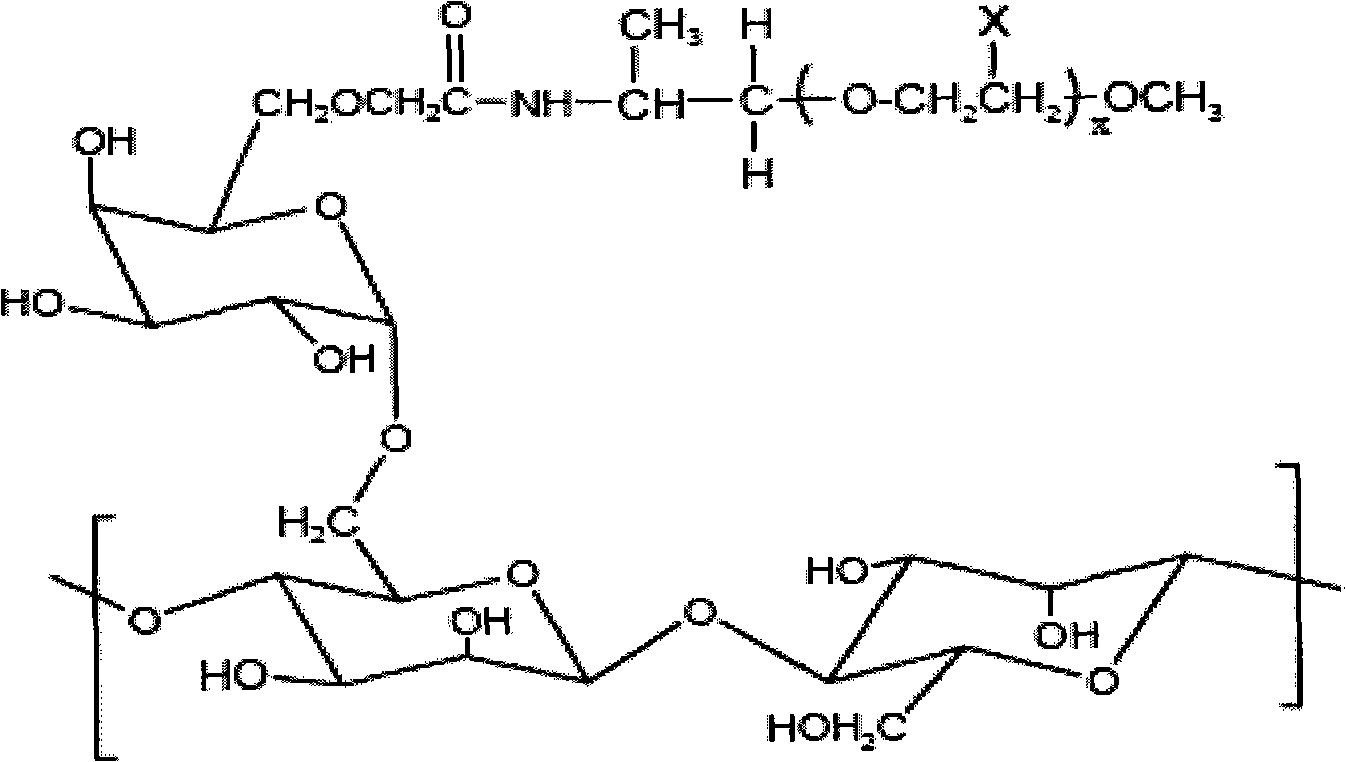 Hydrophobic group grafted and modified guar gum fracturing fluid gel