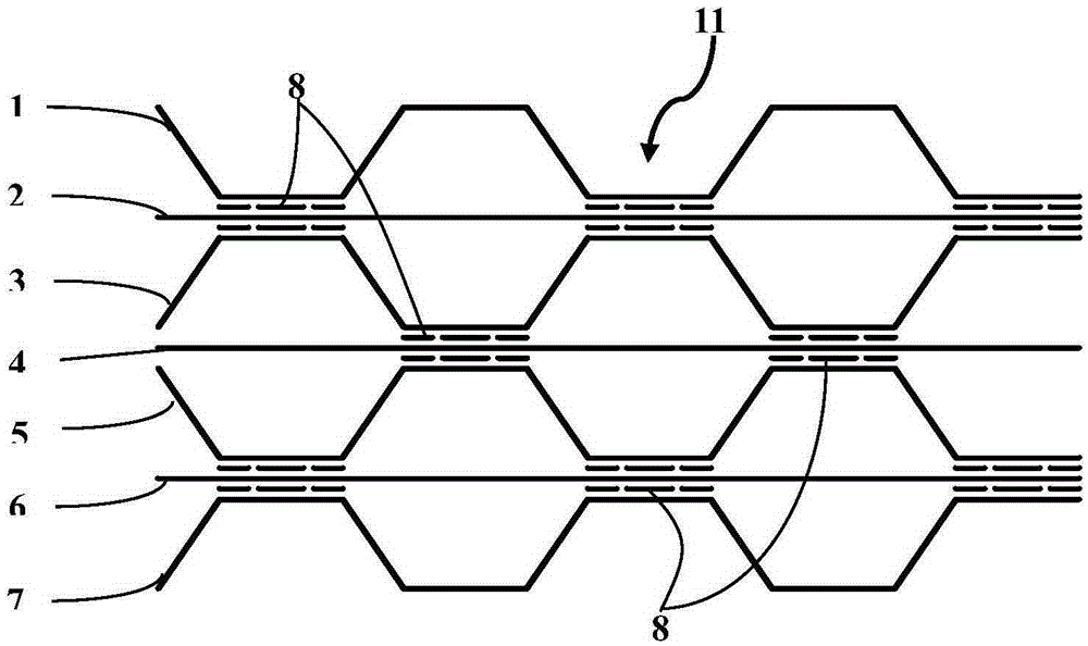 Thin slab layer for formation of enhanced honeycomb structure and preparation method of honeycomb structure