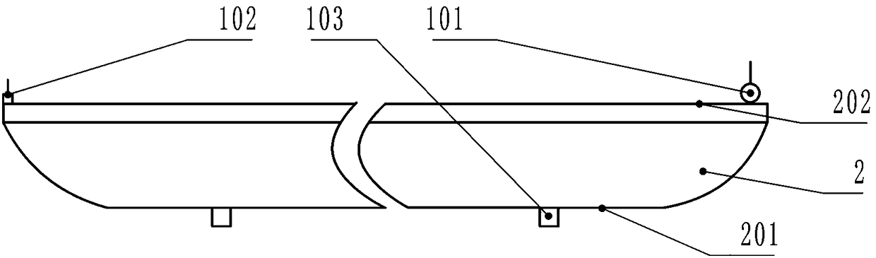 Vibration ageing method for ship body