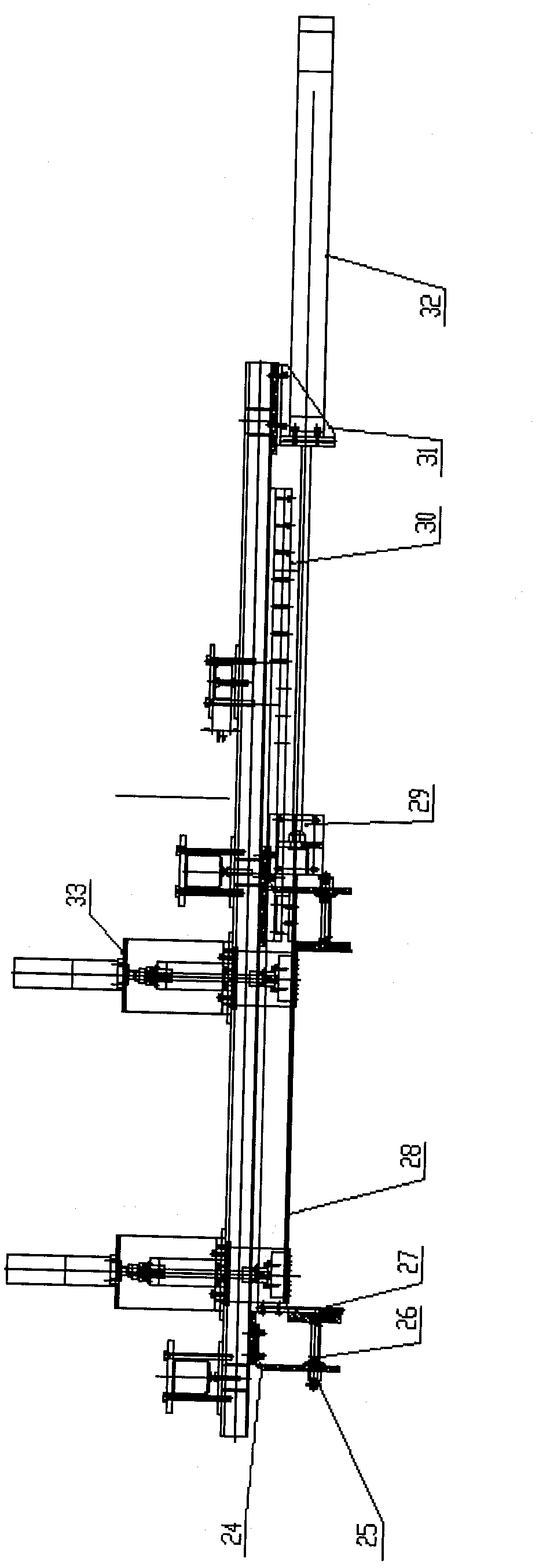 Gypsum building block shaping machine