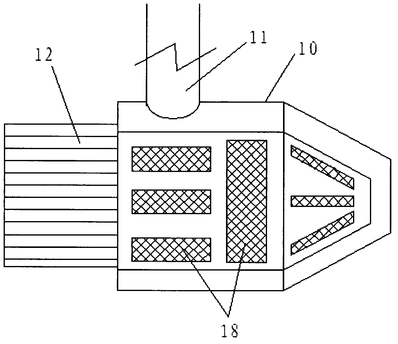 Down feather filling machine