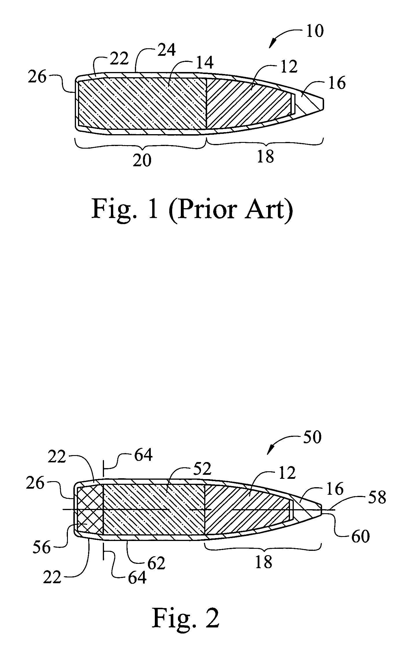 Jacketed boat-tail bullet