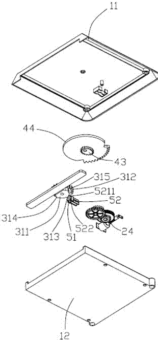 Automatic door opening device and refrigerator with same