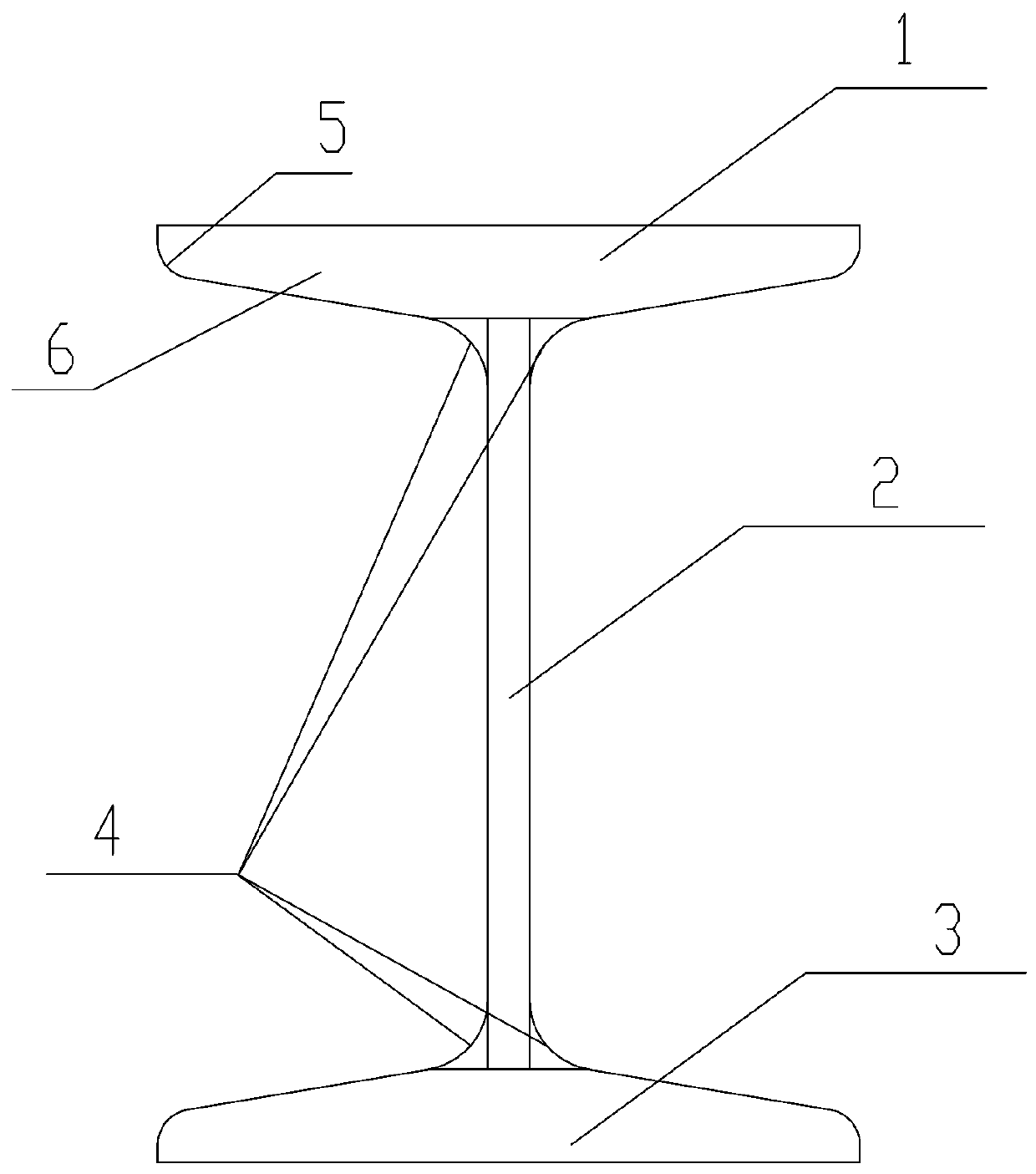 Steel structure welded I-steel