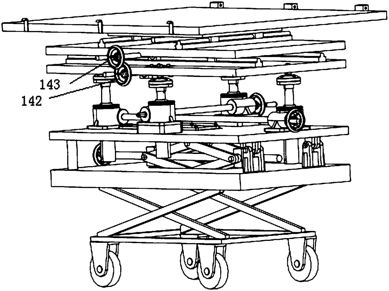 Six-DOF (degree of freedom) portable universal carrier for attitude adjustment and abutting for wings and V-shaped tailfin of unmanned aerial vehicle