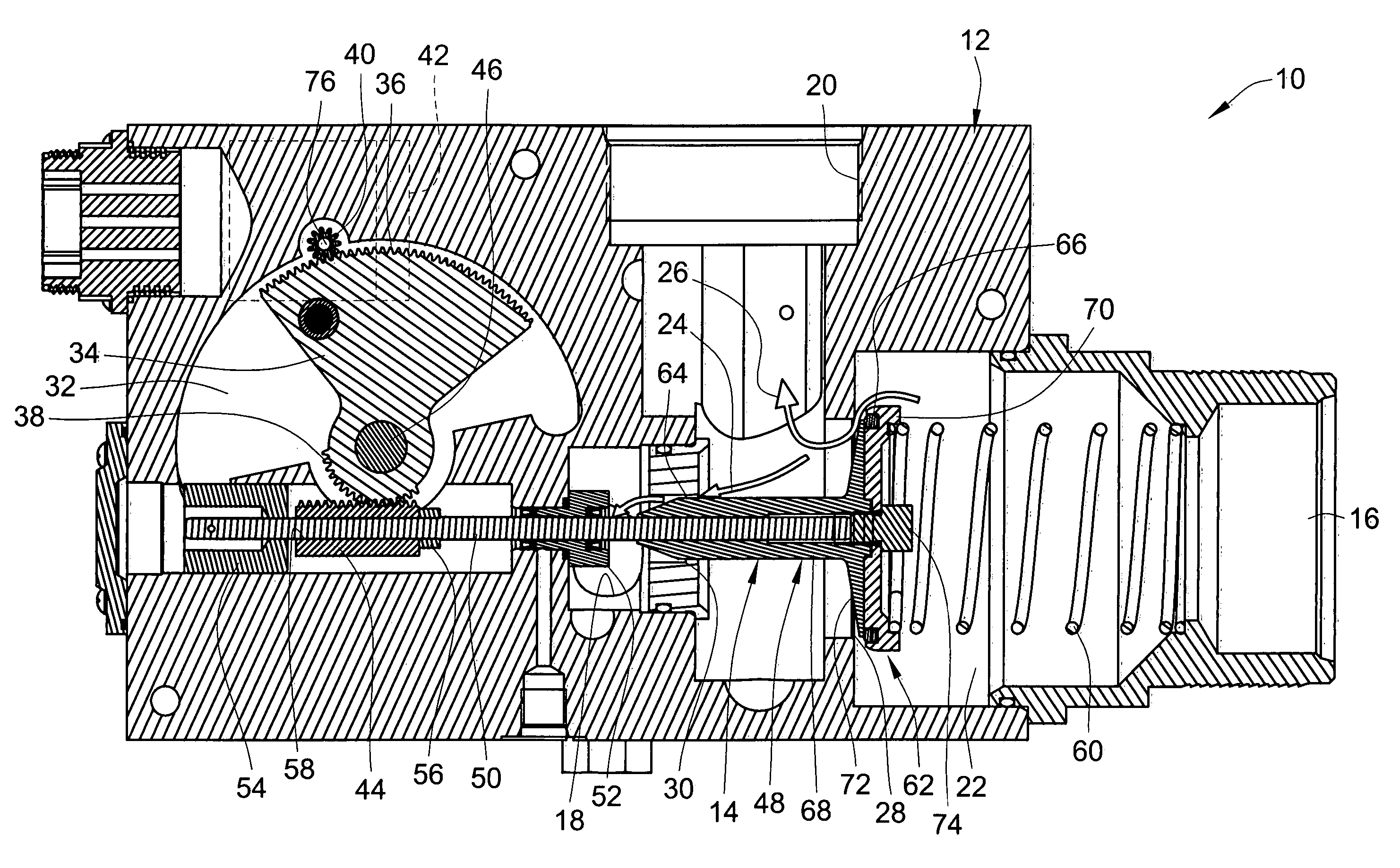 Fluid metering valve