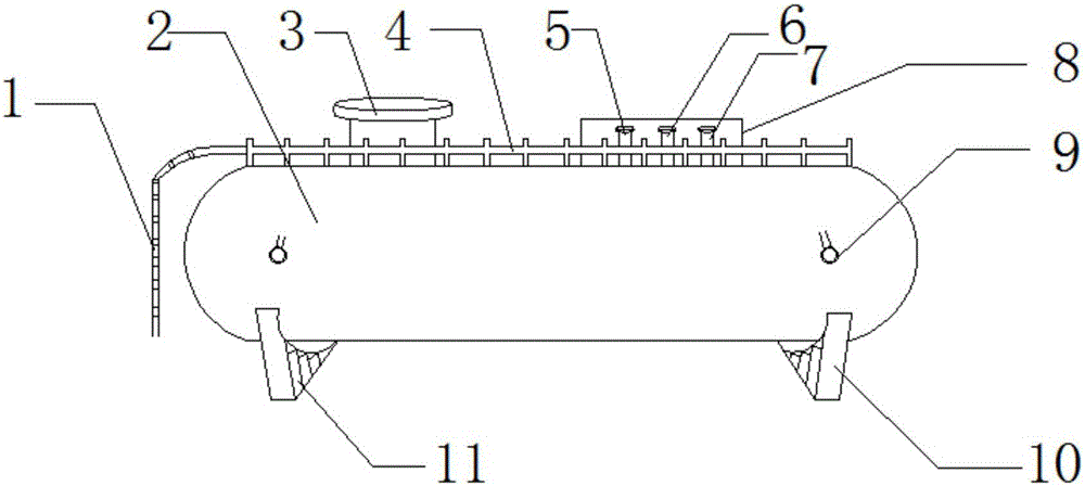 Novel oil storage tank for oil storage and transportation