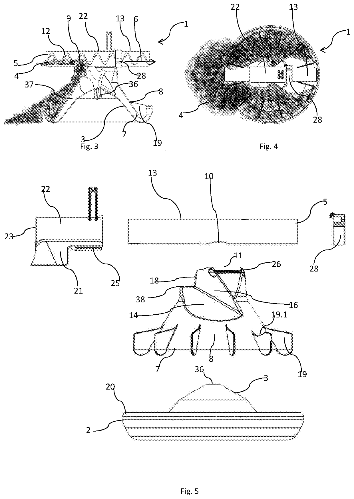 A method of filling feeding pans as well as a feeding system