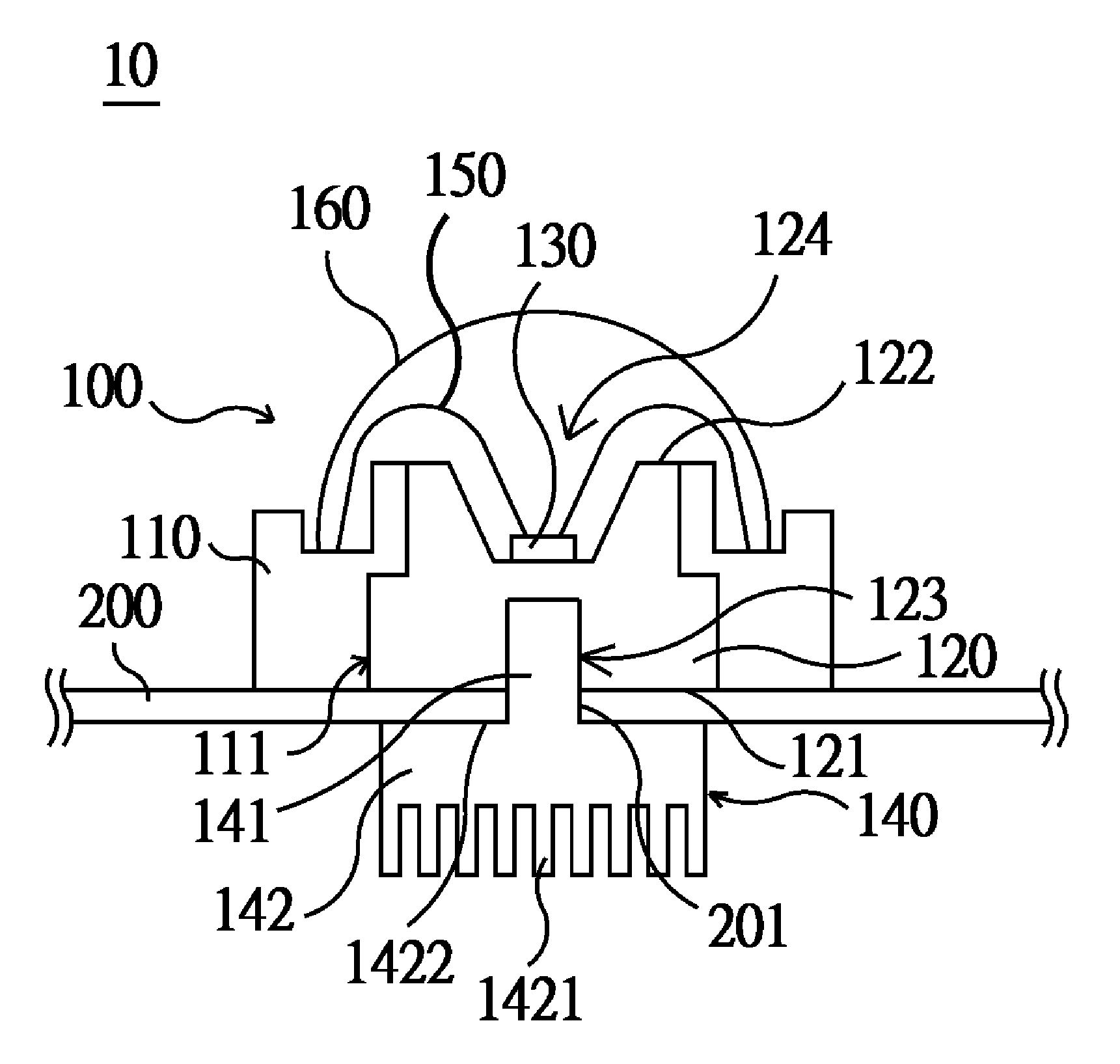 Backlight module and light-emitting source package structure thereof