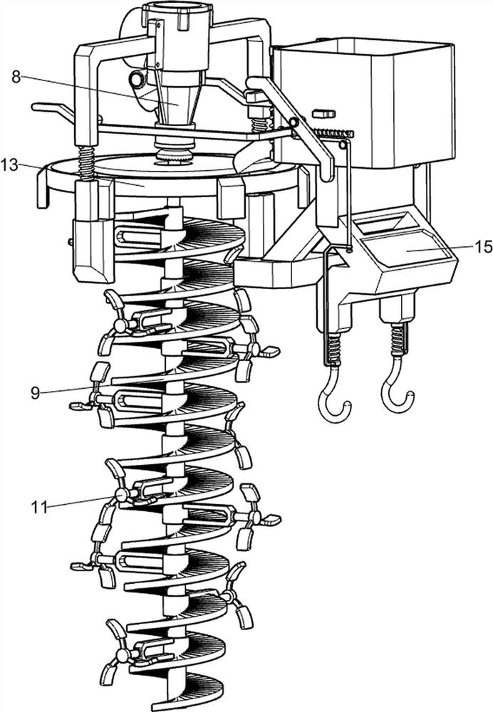 Damping type building mortar stirring equipment