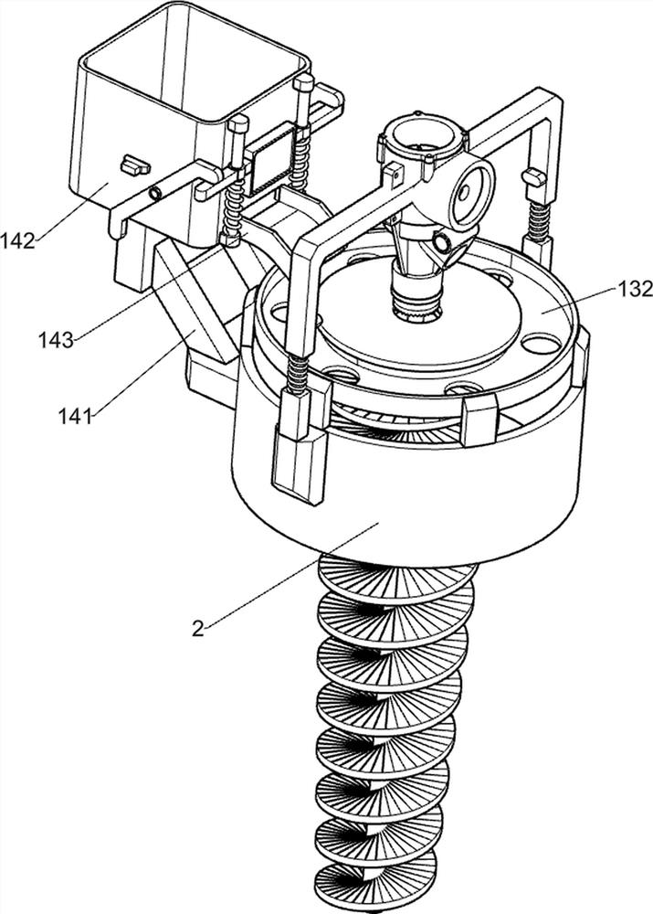 Damping type building mortar stirring equipment