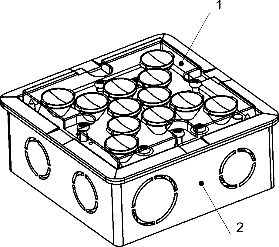 Novel unit illuminating lamp module based on wiring cassette