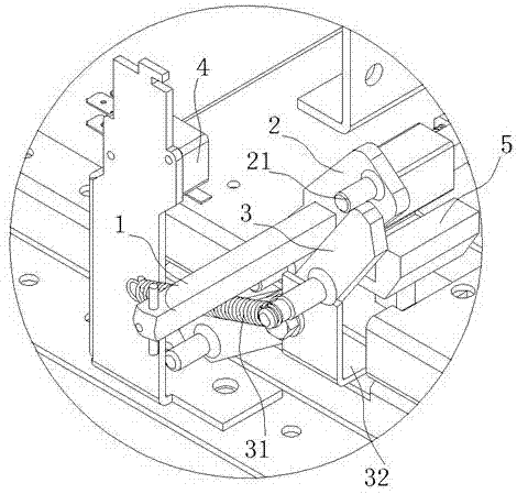 Rotary operation time difference signal trigger mechanism and its isolating switch