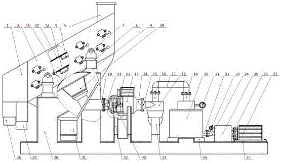 Rotational flow negative pressure sieve