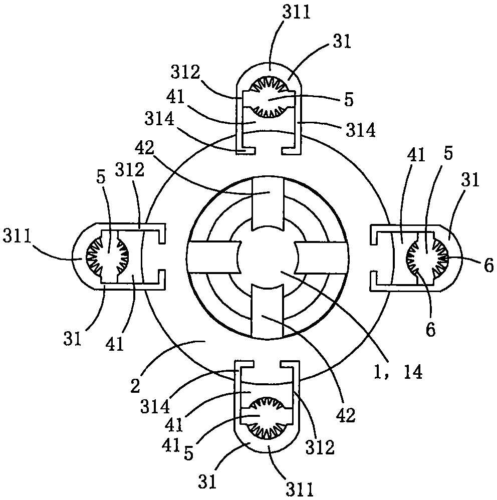 Power wire clamping fitting for preventing cable from loosening