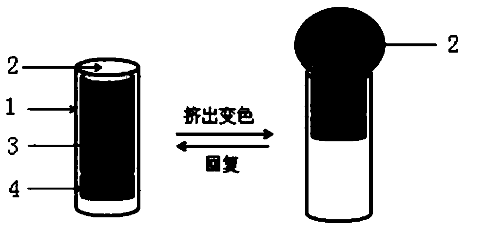 Rapid and simple preparation method of mechanical expansion discoloration mechanism device