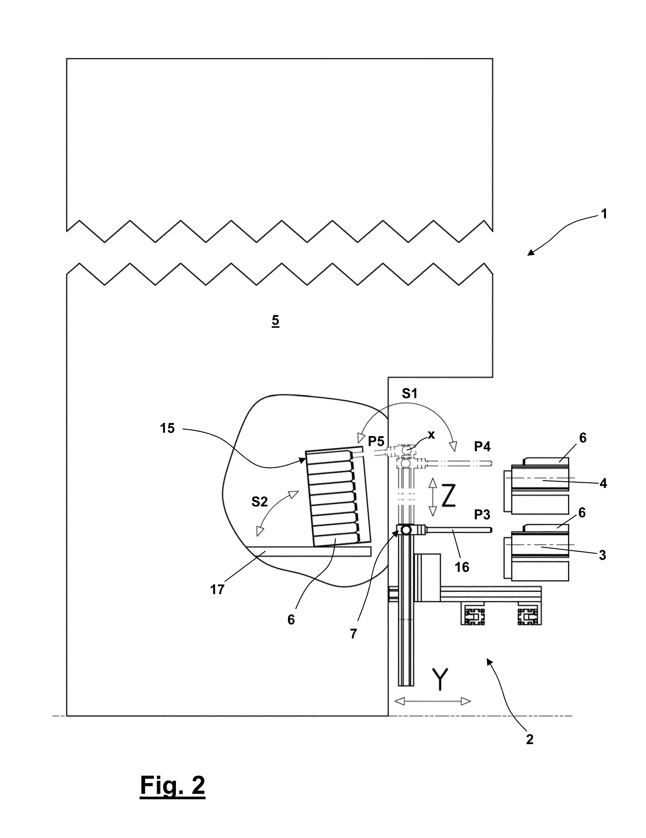 Device for taking over, temporarily storing and passing on elongated, hollow cylindrical product units and a method for the operation of such a device