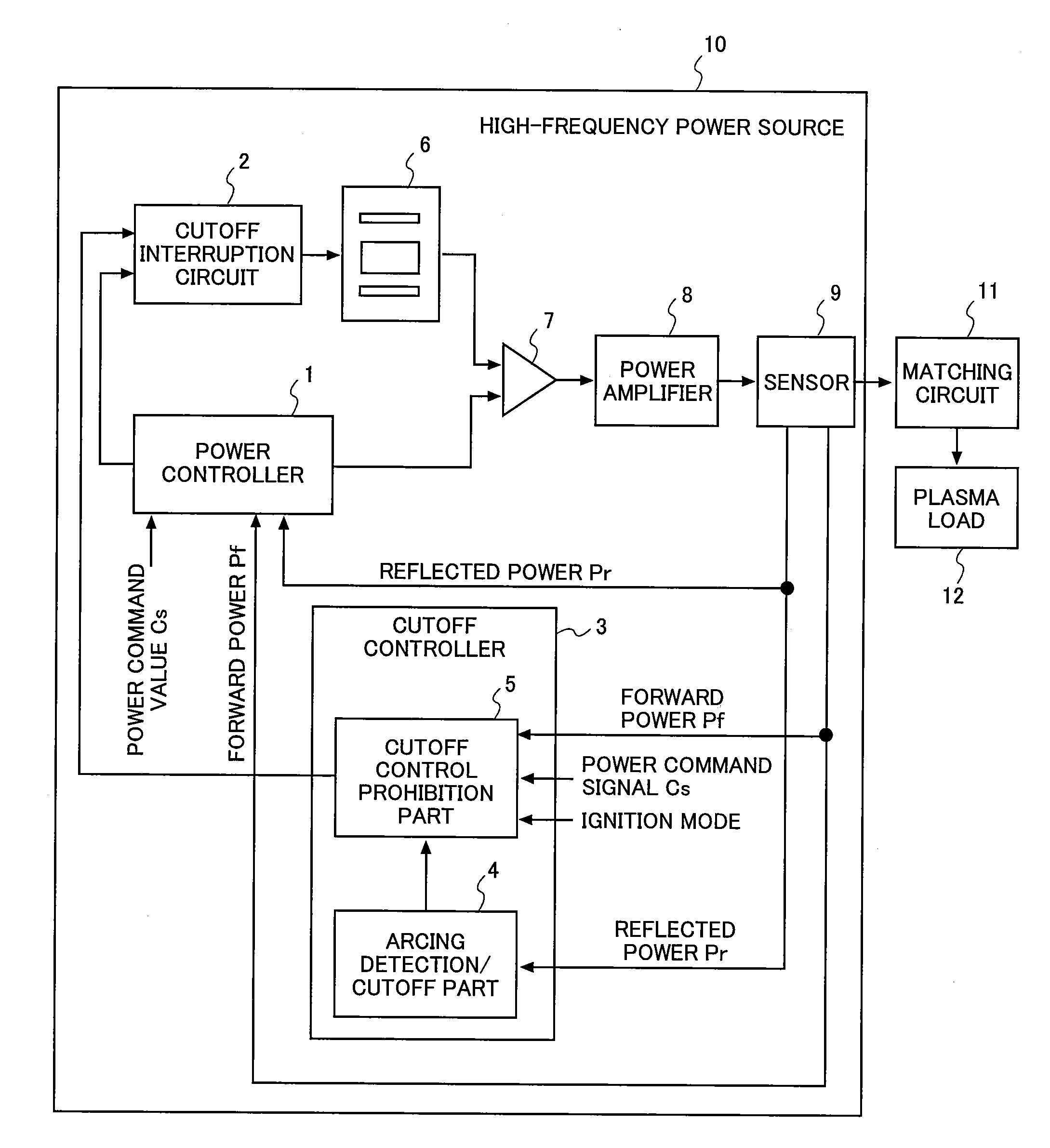 Abnormal discharge suppressing device for vacuum apparatus