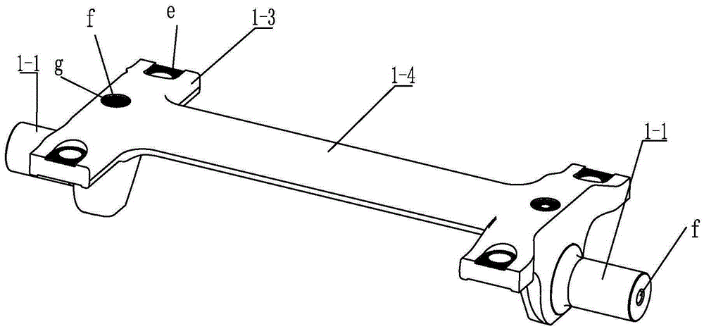 Mechanical processing method of axle bridge for rail vehicle