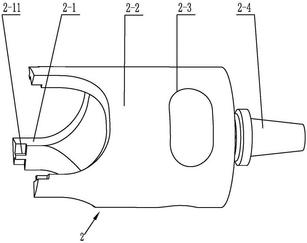 Mechanical processing method of axle bridge for rail vehicle