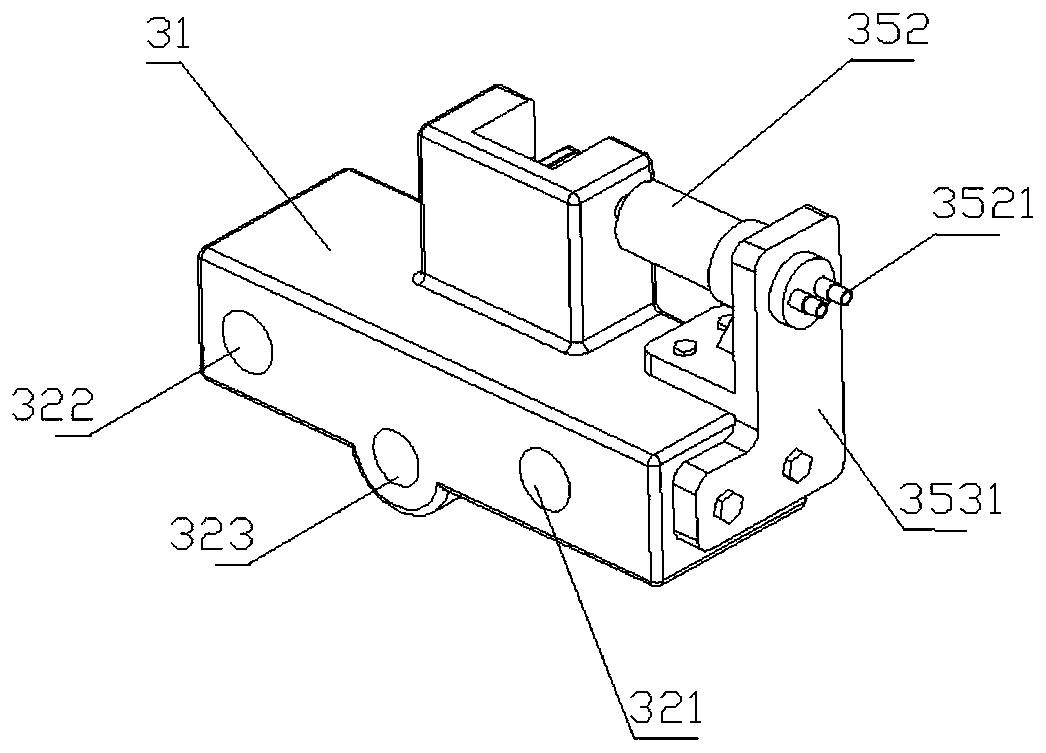 A locking type building material steel bar cutting device