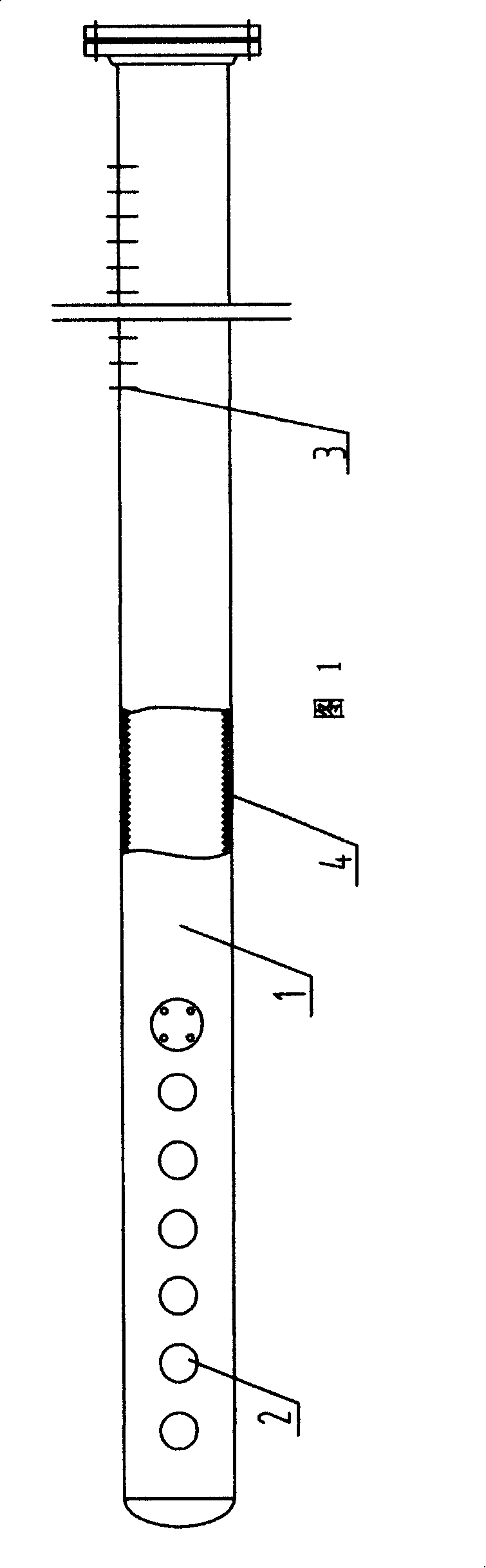 Medial mixer for heat conducting oil boiler capable of increasing mixing effect