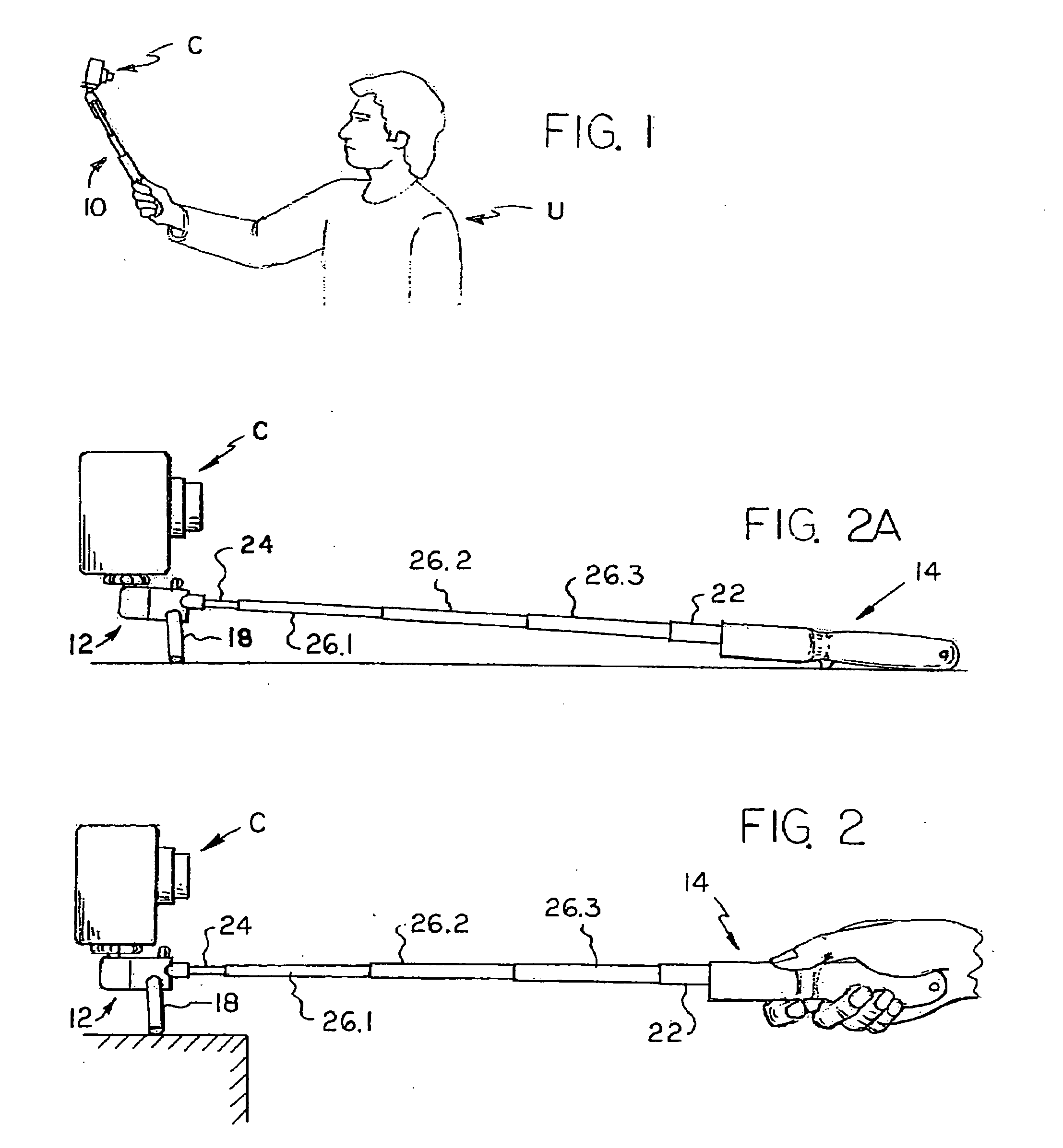 Apparatus for supporting a camera by hand