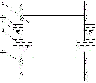 Gate slot anti-icing heating device