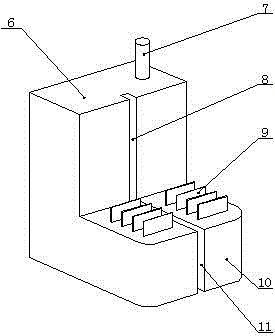 Gate slot anti-icing heating device