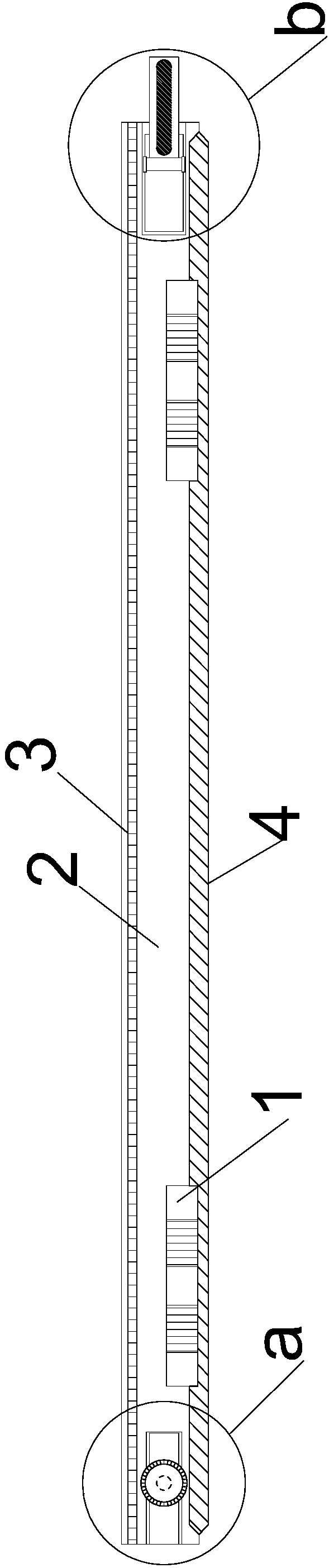 Orbit determination guiding type building pre-buried wire groove accurate cutting device