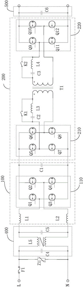 Vehicle-mounted charging device of electric vehicle and electric vehicle