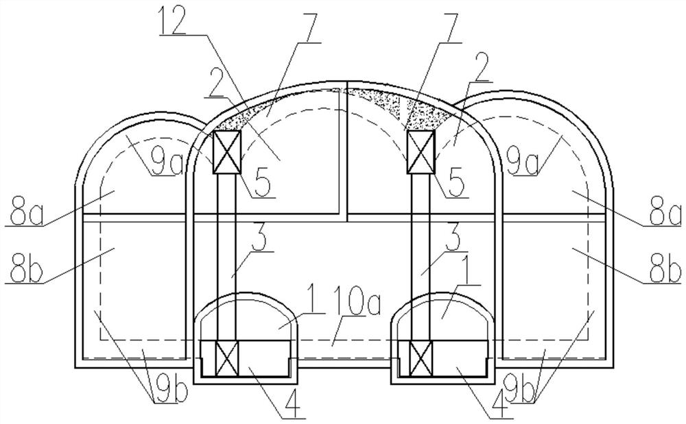 Underground engineering multi-span multi-layer tunnel excavation method