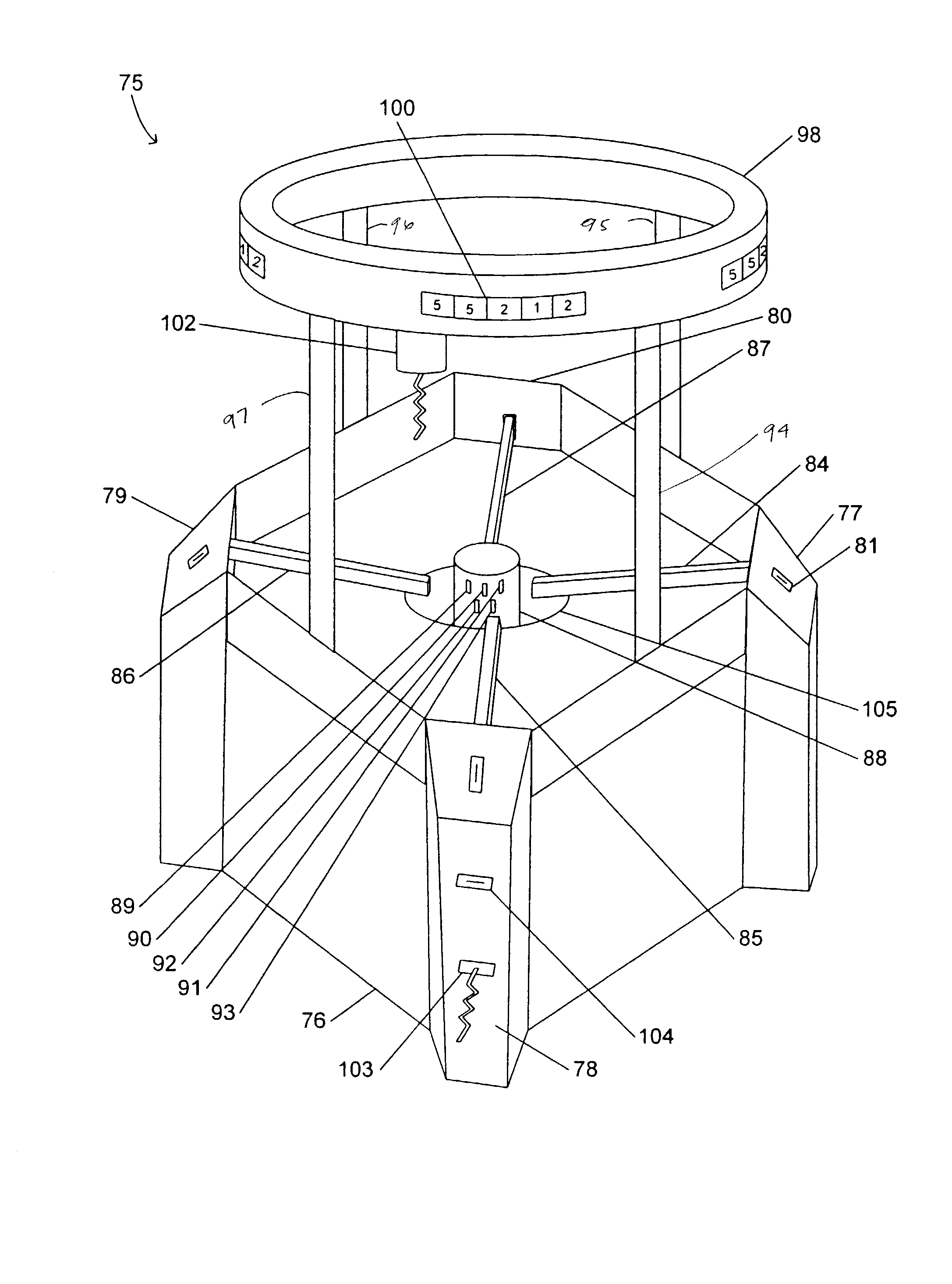 Game apparatus with multiple moving elements