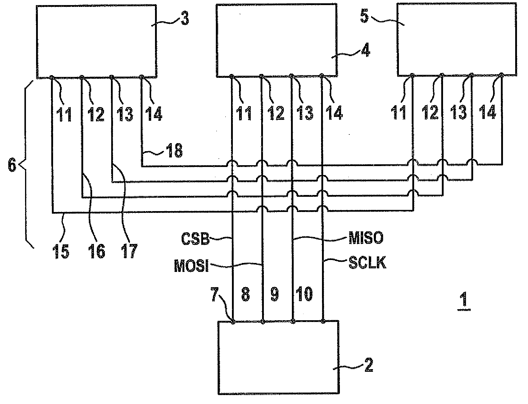 Data transmission method between master and slave devices